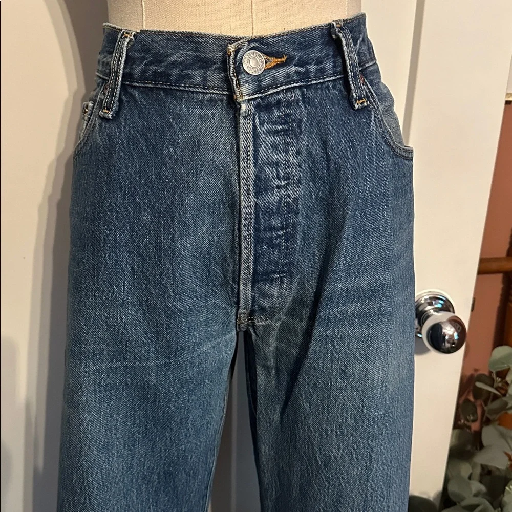 Levi's Men’s 501 straight Leg 36/32 cotton button fly denim blue Jeans